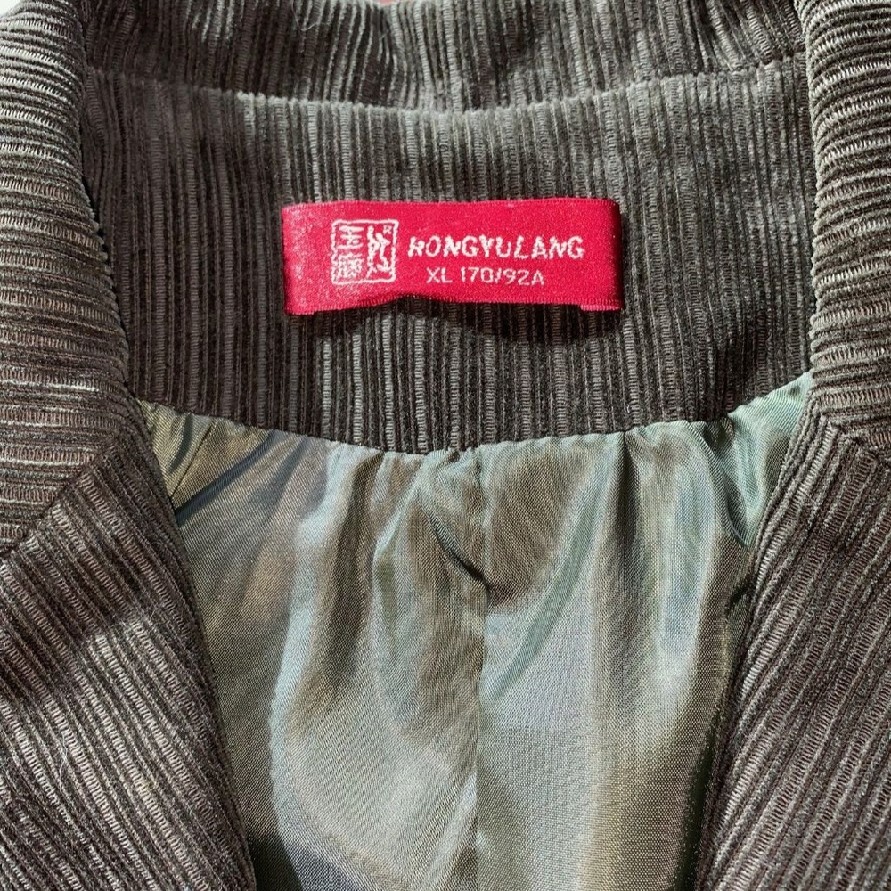 Hongyulang Green Corduroy Jacket w/Elbow Patches - Picture 6 of 7